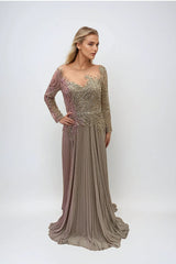 Juliet JTM17B Long Formal Sequin Mother of the Bride Dress