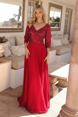 Nox Anabel MF103 Long Plus Size A Line Sequin Formal Dress