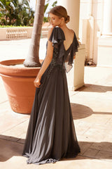 Nox Anabel MJ132 Plus Size Long Formal A Line Evening Dress