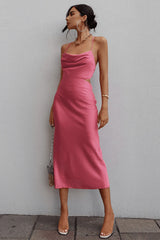 Charissa Slip Dress - Lipstick