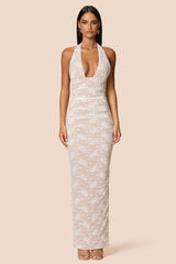 Nookie Arabella Halter Maxi Dress - Ivory
