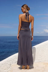 Indiana Maxi Skirt - Slate
