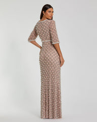 Beaded Sequin Dress Long Formal Mother of the Bride Mac Duggal 10099