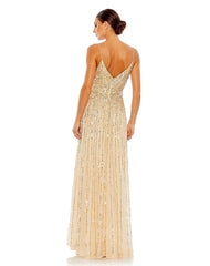 Long Spaghetti Strap Prom Dress Spaghetti Straps Mac Duggal 10928