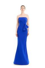 Alexander By Daymor 1656F22 Pleated Long Formal Evening Bolero Dress
