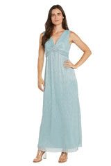 Formal Metallic Dress Long Evening Cape R&M Richards 1695P