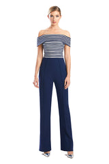 Alexander by Daymor 1751S23 Long Formal Pocket Sequin Jumpsuit