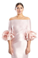 Alexander by Daymor 1758S23 Long Ruffle Formal Evening Dress