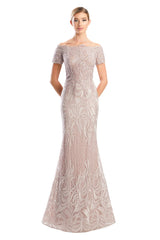 Alexander by Daymor 1765S23 Fitted Long Formal Beaded Evening Dress