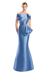 Alexander by Daymor 1783S23 Pleated Long Formal Beaded Evening Dress