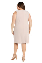 Plus Size Short Jacket Dress Mother of the Bride R&M Richards 1827W