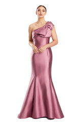 Alexander by Daymor 1850F23 Mermaid Long Formal Pleated Evening Dress