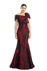 Alexander by Daymor 1864F23 Printed Lng Mermaid Formal Evening Dress