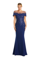 Alexander by Daymor 1866F23 Long Formal Beaded Cape Mother of the Bride Dress