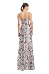 Alexander by Daymor 1963S24 Long Two Piece Ball Gown Printed Formal Jacket Dress