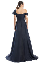 Alexander by Daymor 1985S24 Pleated Ballgown Long Formal Beaded Prom Dress