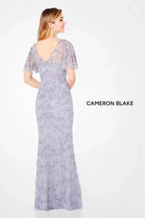 Cameron Blake 221681W Long Plus Size Beaded Formal Evening Dress