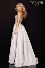 Terani Couture 2011P1197 Long Strapless Prom Dress