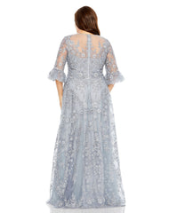Long Formal A Line Plus Size Gown A Line Plus Size Gown Mac Duggal 20471