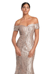 Alexander by Daymor 2050F24 Long Mermaid Formal Glitter Prom Dress