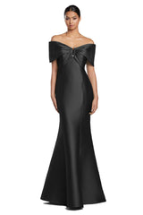 Alexander by Daymor 2053F24 Pleated Long Mermaid Formal Evening Dress
