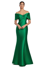 Alexander by Daymor 2053F24 Pleated Long Mermaid Formal Evening Dress