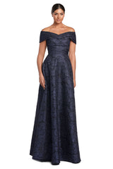 Alexander by Daymor 2055F24 A Line Long Formal A Line Pocket Evening Dress