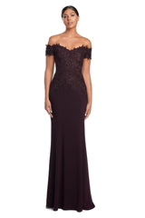 Alexander by Daymor 2057F24 Beaded Evening Long Formal Fitted Dress