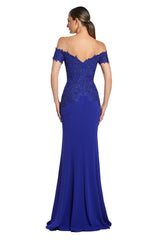Alexander by Daymor 2057F24 Beaded Evening Long Formal Fitted Dress