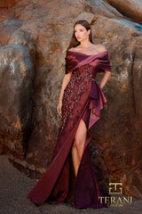 Terani Couture 252M5324 Ruffle Long Mermaid Formal Evening Dress