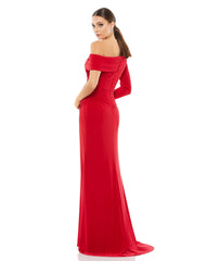 Long One Shoulder Fitted Prom Gown One Shoulder Detail Mac Duggal 26570