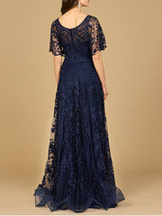 Lara Dresses 28923 Long Lace Formal A Line Dress