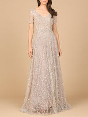 Lara Dresses 28958 Long Mother of the Bride Lace Formal Dress