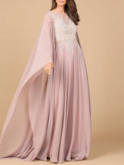 Lara Dresses 28968 Mother of the Bride Long Formal Cape Dress