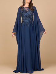 Lara Dresses 28968 Mother of the Bride Long Formal Cape Dress