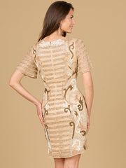 Lara Dresses 29060 Fitted Short Beaded Cocktail Dress