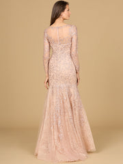 Lara Dresses 29130 Mermaid Lace Applique Long Formal Evening Dress