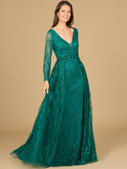 Lara Dresses 29139 Long Formal Lace Mother of the Bride Fitted Dress