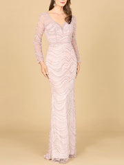 Lara Dresses 29152 Long Fitted Mother of the Bride Formal Dress