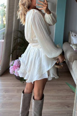 EMA beige, short dress