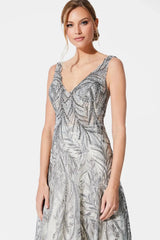 Ivonne D 221D45 Long Beaded Lace Formal A Line Evening Dress