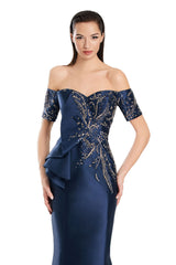Alexander by Daymor 3066S25 Long Mermaid Formal Evening Beaded Dress