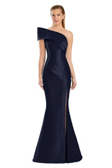 Alexander by Daymor 3068S25 Pleated Long Formal Mermaid Prom Dress