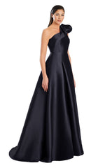 Alexander by Daymor 3075S25 A Line Slit Long Formal Pocket Prom Dress
