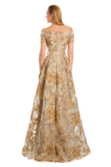 Alexander by Daymor 3094S25 Long A Line Formal Pocket Evening Dress