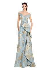 Alexander by Daymor 3095S25 Long Evening Printed Formal Dress