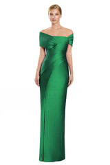 Alexander by Daymor 3127F25 Pleated Long Formal Evening Dress