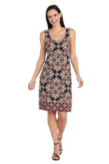 Two Piece Printed Short Dress Mother of the Bride Jacket R&M Richards 3337