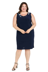 Plus Size Short Dress Two Piece Jacket R&M Richards 3371W