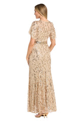 Mother of the Bride Sequin Dress Long Formal R&M Richards 3425